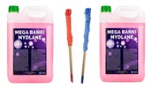 Bańki mydlane - 10 LITRÓW PŁYNU DO BANIEK + DWA KIJKI MEGA FUN - miniaturka - grafika 1