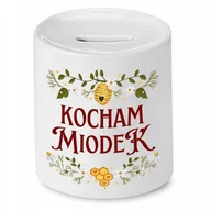 Skarbonki - SKARBONKA DLA PSZCZELARZA KOCHAM MIODEK PREZENT z Nadrukiem ze Zdjęciem - miniaturka - grafika 1
