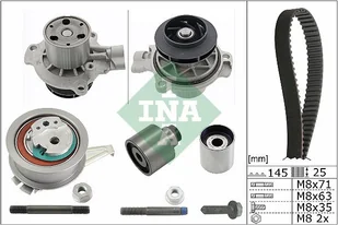 Pompa wodna + zestaw paska rozrządu INA 530 0699 31 - Mechanizmy rozrządu - miniaturka - grafika 1