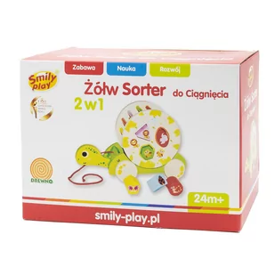 Smily Play Play Żółw Sorter Do Ciągnięcia 5905375823351 - Sortery dla dzieci - miniaturka - grafika 1