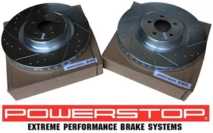 Przednia WIERCONA NACINANA tarcza hamulcowa POWERSTOP 380mm Ford Mustang GT 2015- brembo system - Tarcze hamulcowe - miniaturka - grafika 4