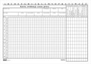 Podobrazia, bloki, papiery - Druk Karta ewidencji czasu pracy OS-228 A4 - miniaturka - grafika 1