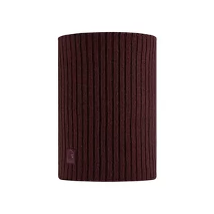 Komin zimowy z wełny merino Buff Merino Wool Norval Maroon - Czapki i chusty sportowe damskie - miniaturka - grafika 1