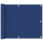 Parawany - vidaXL Parawan balkonowy, niebieski, 75x500 cm, tkanina Oxford vidaXL - miniaturka - grafika 1