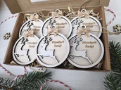 Bombki - Zestaw bombek na choinkę w pudełku sklejka Bombka 3D - miniaturka - grafika 1