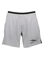Spodenki męskie - Reebok Szorty sportowe "Strength" w kolorze szarym - miniaturka - grafika 1