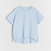 Reserved - Bawełniany t-shirt - Niebieski