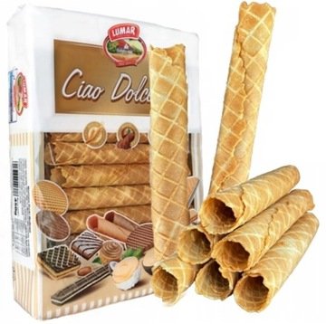 Rurki Waflowe do Deserów Rurka Pusta do Nadziewania Lumar 450g