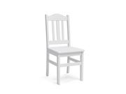 Krzesła - Krzesło drewniane nr1 białe - miniaturka - grafika 1