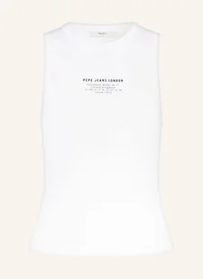 Pepe Jeans Top Viv weiss - Koszulki i topy damskie - miniaturka - grafika 1