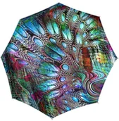 Parasole - Parasol damski Doppler Imperial Pavone automatyczny składany satyna - miniaturka - grafika 1