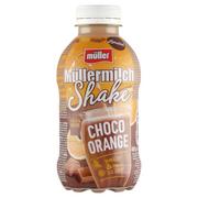 Mleko - Müller Müllermilch Shake Napój mleczny o smaku czekolady i pomarańczy 400 g - miniaturka - grafika 1