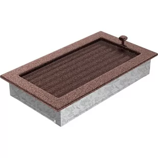 Kratki.pl KRATKA KOMINKOWA PROSTOKĄTNA MIEDZIANA Z ŻALUZJĄ 170X300 MM 30MX - Akcesoria kominkowe - miniaturka - grafika 1