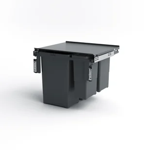 System koszy wysuwanych 2 x 24l / 2 x 8l 60 cm Delinia iD - Kosze na śmieci - miniaturka - grafika 1