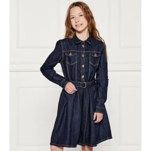 Guess Jeansowa sukienka - Sukienki i spódniczki dla dziewczynek - miniaturka - grafika 1