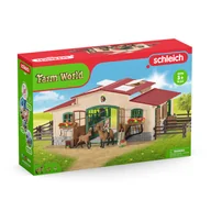 Figurki dla dzieci - Schleich Stajnia dla koni z wyposażeniem 42195 - miniaturka - grafika 1