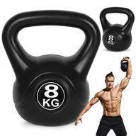Kettlebell - Homelux Kettlebell 8 kg czarny - miniaturka - grafika 1