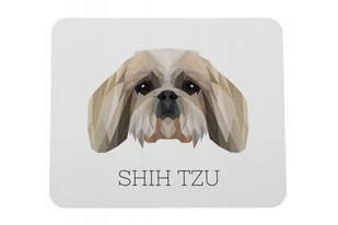 Shih Tzu geometryczny Podkładka pod mysz myszkę - Podkładki pod mysz - miniaturka - grafika 1
