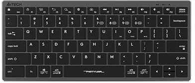 A4 Tech A4tech Klawiatura FBX51C biurowa klawiatura membranowa bezprzewodowa CZ/SK Szary