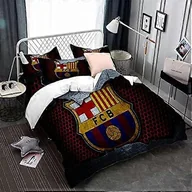 Pościel dla dzieci - Kerota Poszwa na kołdrę drużyny piłkarskiej FC Barcelona Poliestrowa pościel dziecięca Poszwa na kołdrę i poszewka na poduszkę 90 nici bawełniana )... - miniaturka - grafika 1