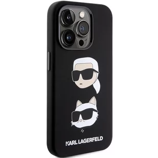 Karl Lagerfeld KLHCP15LSDHKCNK iPhone 15 Pro 6.1" czarny/black Silicone Karl&Choupette Head - Etui i futerały do telefonów - miniaturka - grafika 3