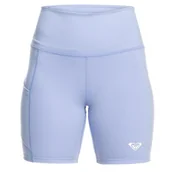 Spodenki damskie - Spodenki damskie Roxy Heart Into It sportowe kolarki fioletowe-L - miniaturka - grafika 1