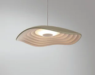 Stylowa lampa wisząca Valentina S/24 w odcieniu oliwkowej szarości - Lampy sufitowe - miniaturka - grafika 1