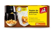 Folia, papier śniadaniowy, serwetki - Jan Niezbędny Papier do pieczenia AirFryer25szt - miniaturka - grafika 1