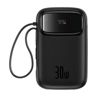 Powerbanki - Powerbank Baseus QPow 2 10000mAh 30W 2xUSB-C (czarny) - miniaturka - grafika 1