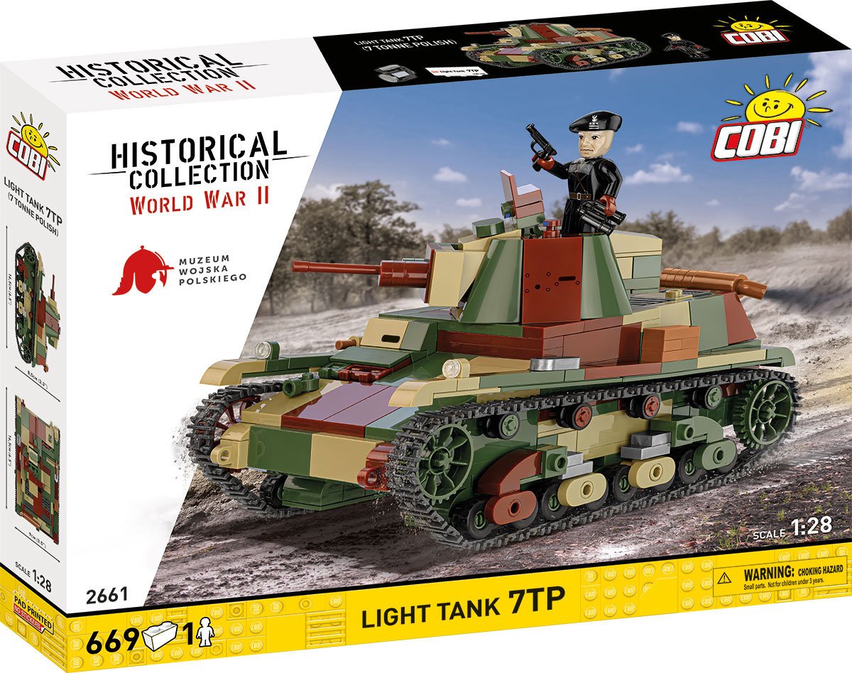Cobi Historical Collection Wwii, Light Tank 7 Tp, 669 el.,Cobi-2661
