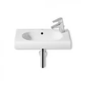 Umywalki - Roca A32724TS00 MERIDIAN-N Umywalka 60x32 cm z otworem na bateri$506 po prawej stronie Supraglaze$507 - miniaturka - grafika 1