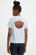 Koszulki sportowe damskie - Reebok t-shirt treningowy Chill Athletic kolor niebieski 100076131 - miniaturka - grafika 1