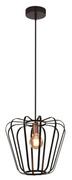 Lampy sufitowe - Candellux Lampa wisząca czarna metalowa loft 40W E27 Jonas 31-78483 31-78483 - miniaturka - grafika 1