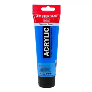 Talens Amsterdam, farba akrylowa, 120 ml, Błękit manganowy ftalony - Przybory szkolne - miniaturka - grafika 1