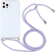 Etui i futerały do telefonów - König Design Etui kompatybilne z Apple iPhone 13 Pro Plastikowe etui na telefon komórkowy z łańcuszkiem - Etui na telefon komórkowy Fioletowy - miniaturka - grafika 1