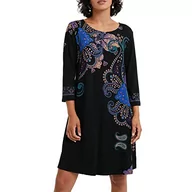 Sukienki - Desigual Damska sukienka casualowa, czarny, XS - miniaturka - grafika 1