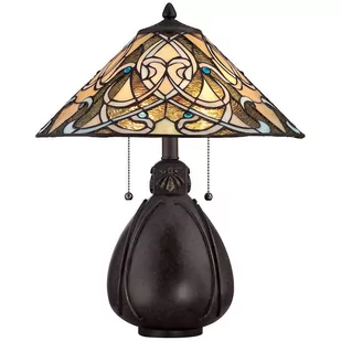Quoizel Lampka stołowa witrażowa 2pł QZ/INDIA/TL INDIA QUOIZEL - Lampy stojące - miniaturka - grafika 1