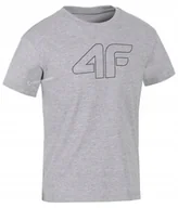 Koszulki męskie - 4F CHĹOPIÄCA KOSZULKA T-SHIRT BAWEĹNA / rozm 146 - miniaturka - grafika 1