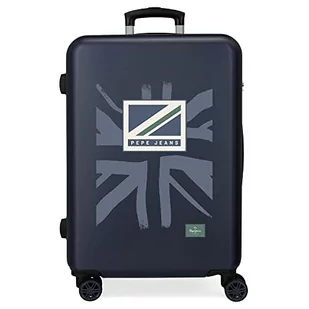 Pepe Jeans Tom Średnia walizka Niebieski 46x65x23 cms Sztywne mocowanie ABS 56L 3,22 kg 4 koła, niebieski, Talla única, średnia walizka - Walizki - miniaturka - grafika 1