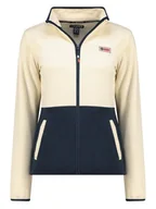 Kurtki damskie - Geographical Norway Kurtka polarowa "Touki" w kolorze kremowo-granatowym - miniaturka - grafika 1