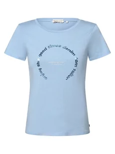 Tom Tailor Denim - T-shirt damski, niebieski - Koszulki i topy damskie - miniaturka - grafika 1