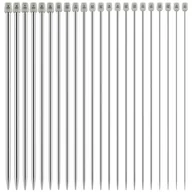 Pasmanteria - Druty do robienia na drutach zestaw do robienia na drutach 22 szt. aluminiowe srebrne - miniaturka - grafika 1