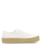 Espadryle damskie - DeeZee Espadryle WS19130-3 Biały - miniaturka - grafika 1