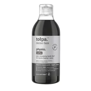 Tołpa TORF CORPORATION dermo face physio carbo płyn micelarny tonik 2w1 do mycia twarzy i oczu 400 ml - Płyny micelarne - miniaturka - grafika 1