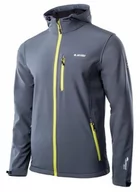 Kurtki męskie - Hi-Tec, CAEN, Kurtka męska Softshell, wiatrówka, Szara,  XXL - miniaturka - grafika 1