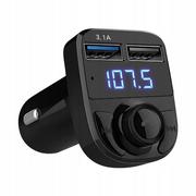 Transmitery FM - Transmiter Fm Sd Mp3 Bluetooth Ładowarka 2Xusb - miniaturka - grafika 1