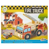 Zabawki konstrukcyjne - Drewniana konstrukcja pojazdu 3d Straż Grafix - zabawka - miniaturka - grafika 1