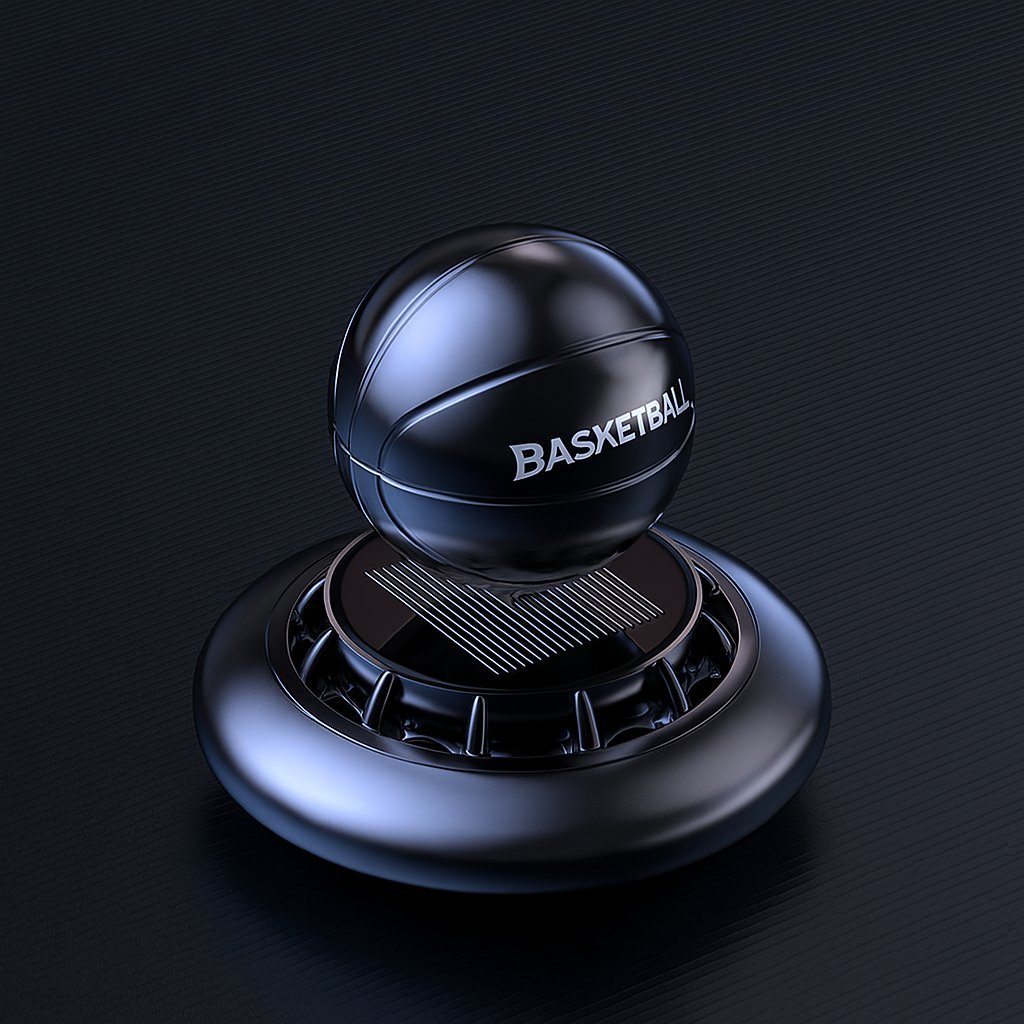 Czarny obrotowy odświeżacz do auta na słońce zapach morski