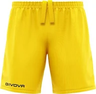 Spodnie sportowe męskie - Givova Spodenki krótkie treningowe piłkarskie Givova Capo żółte P018 0007 XL - miniaturka - grafika 1