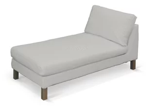 Dekoria pl pl Pokrowiec na szezlong Karlstad wolnostojący krótki jasny popiel 80 x 160 x 80 cm Etna 732-705-90 - Pokrowce na meble - miniaturka - grafika 1